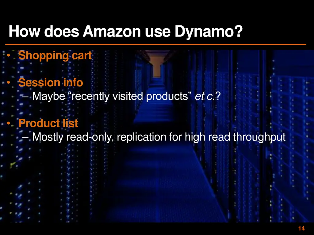 how does amazon use dynamo