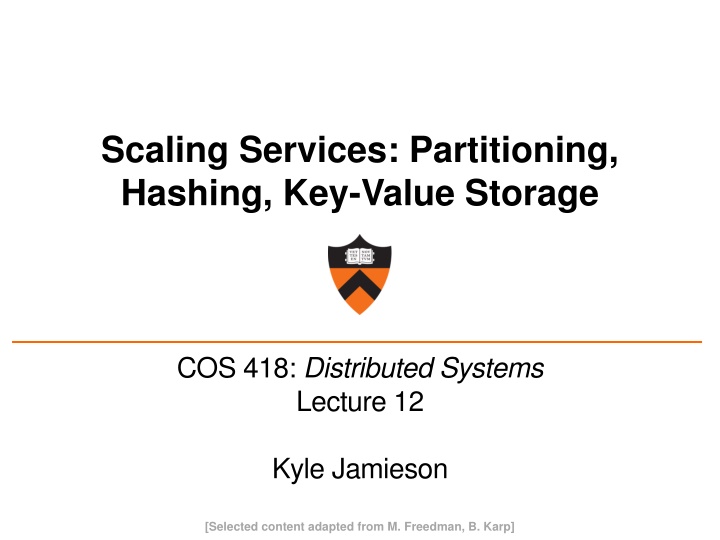 scaling services partitioning hashing key value