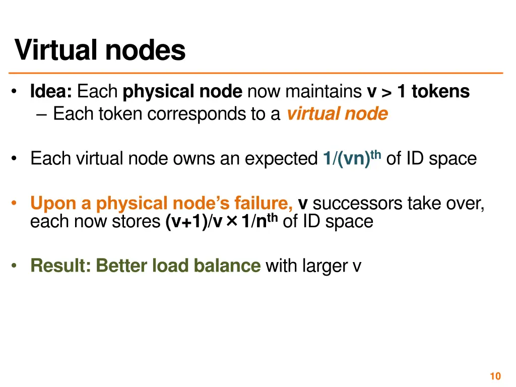 virtual nodes