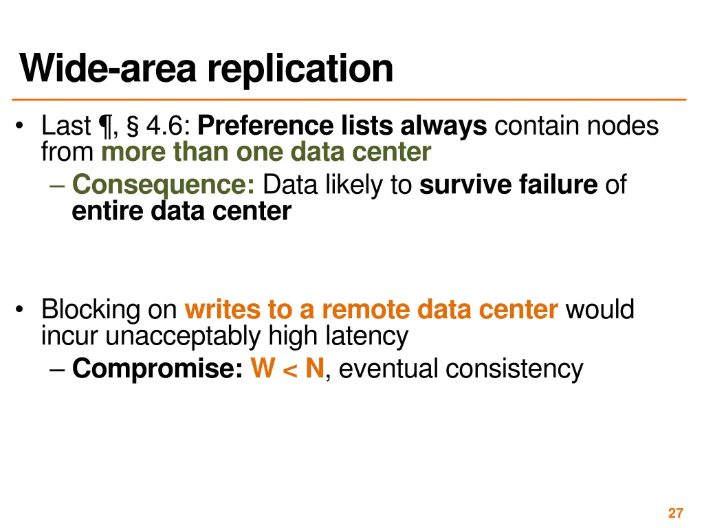 wide area replication