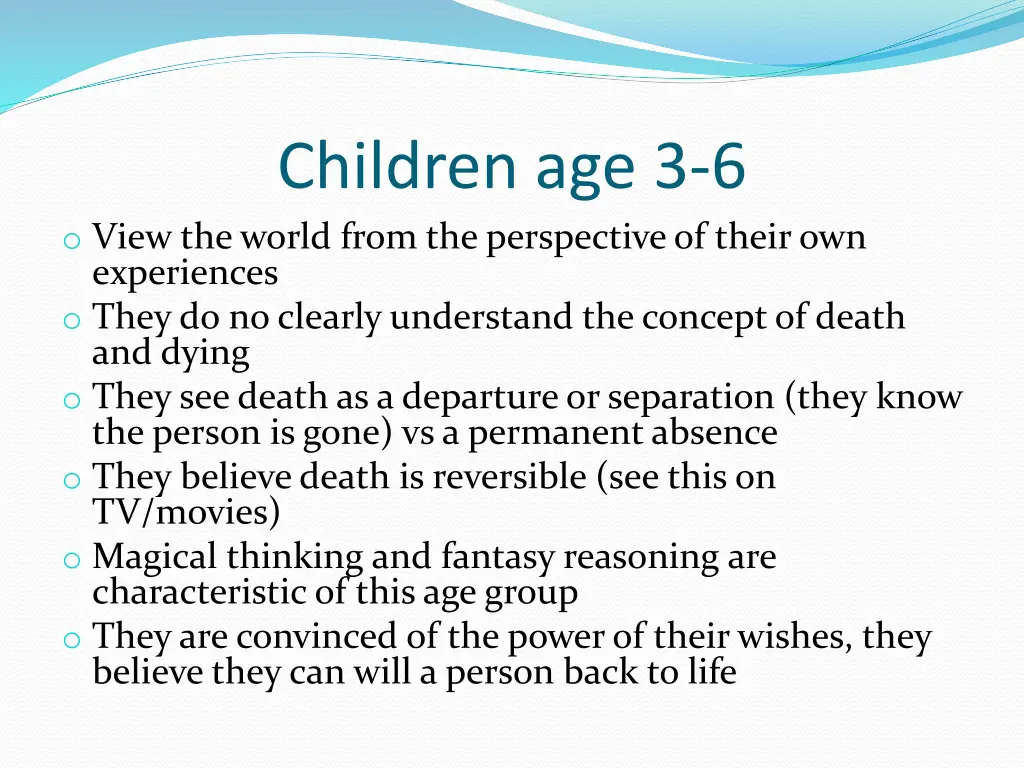 children age 3 6 o view the world from