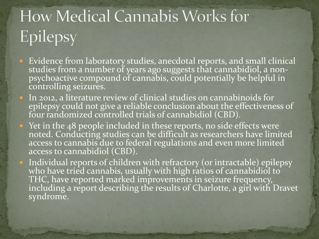 how medical cannabis works for epilepsy