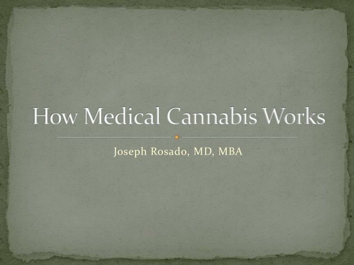 how medical cannabis works