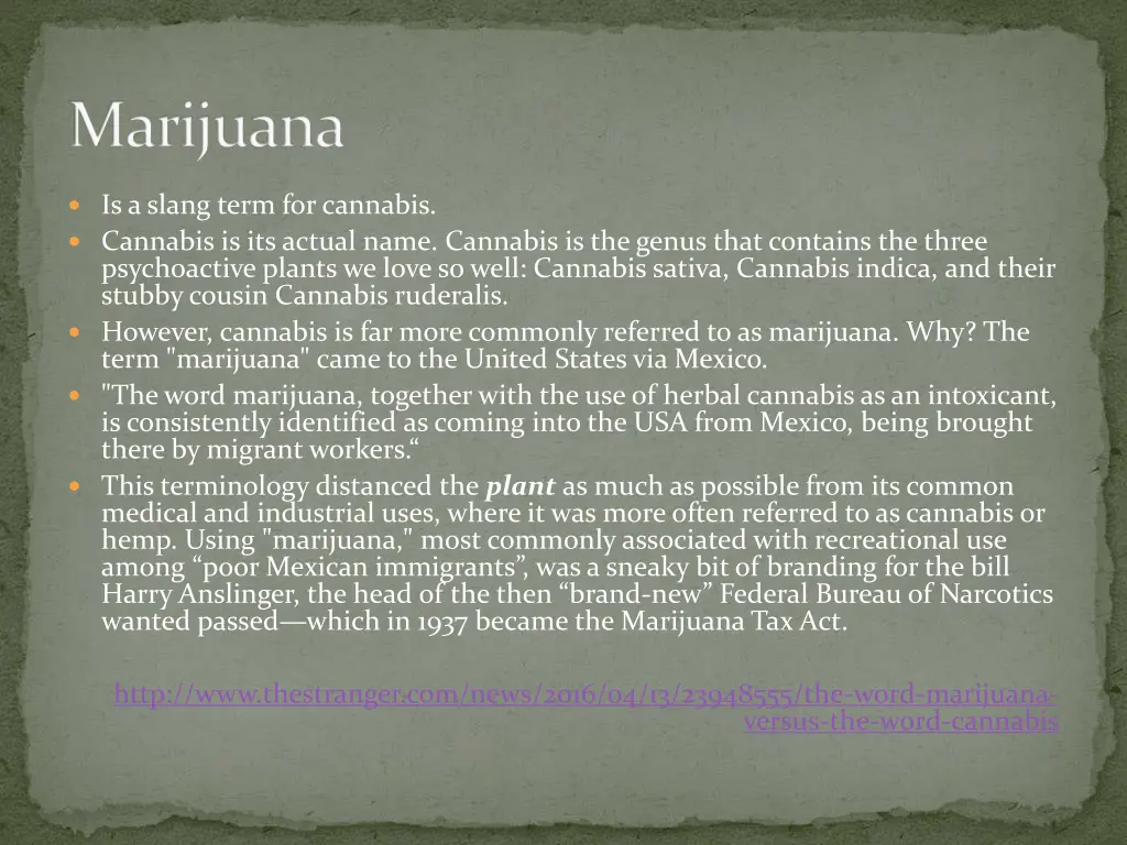 marijuana