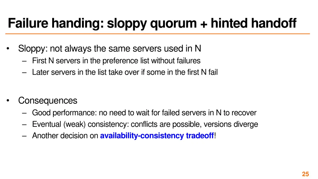 failure handing sloppy quorum hinted handoff