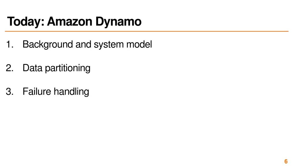 today amazon dynamo