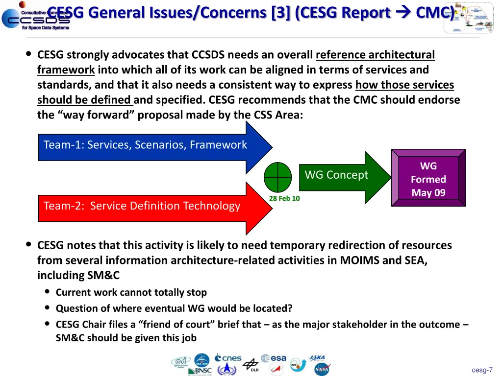 cesg general issues concerns 3 cesg report