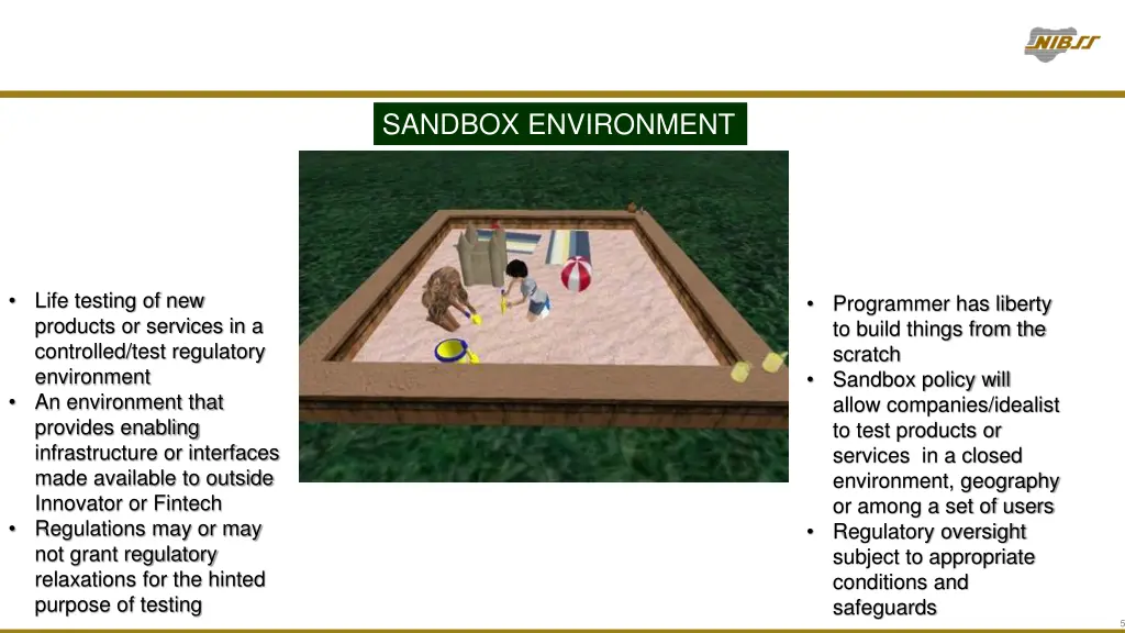 sandbox environment