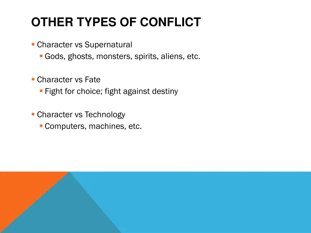 other types of conflict