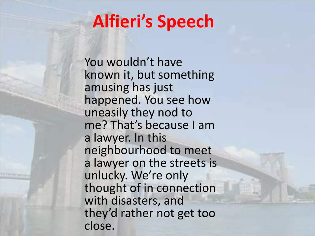 alfieri s speech