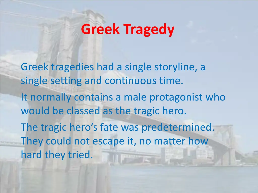 greek tragedy 1