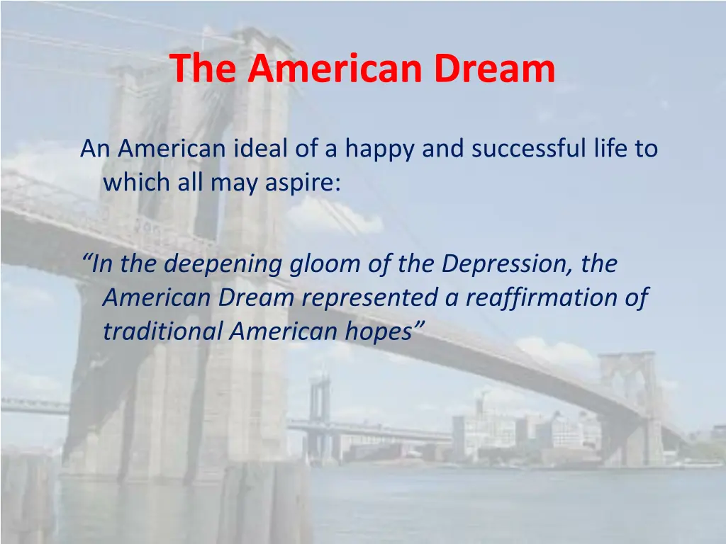 the american dream 1