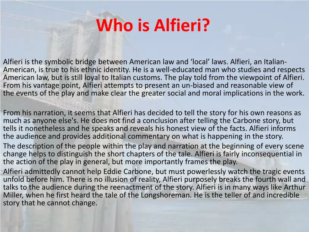 who is alfieri