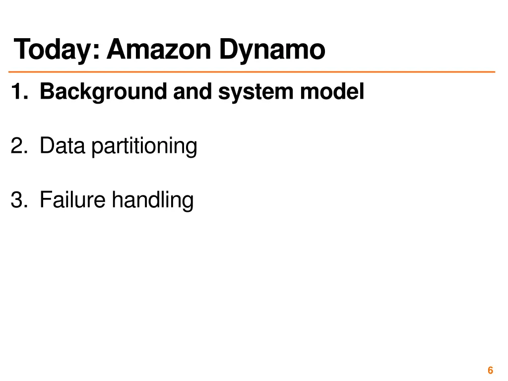 today amazon dynamo