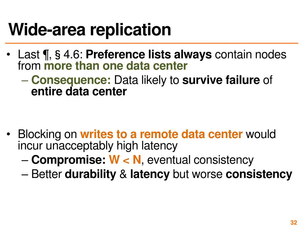 wide area replication