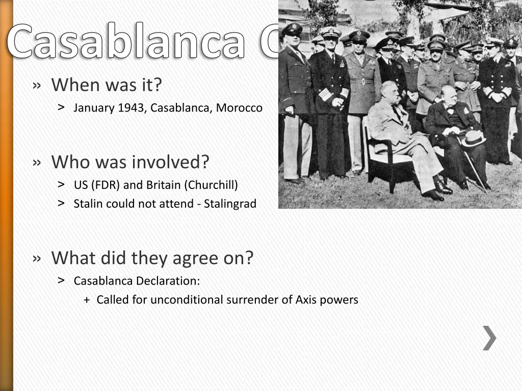 casablanca conference when was it january 1943