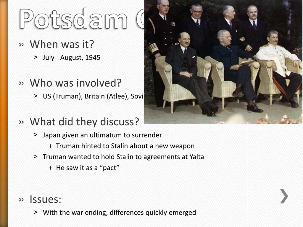 potsdam conference when was it july august 1945