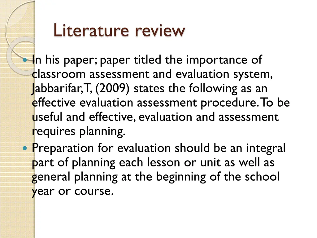 literature review