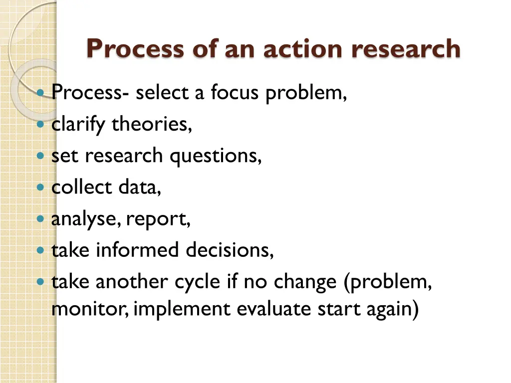 process of an action research