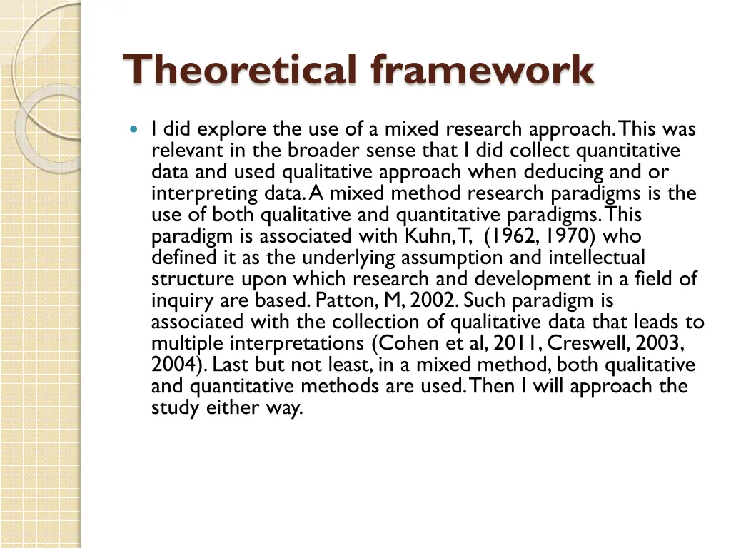 theoretical framework