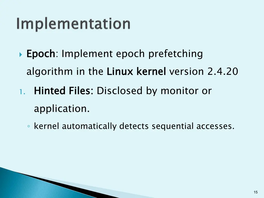 epoch algorithm in the linux kernel hinted files