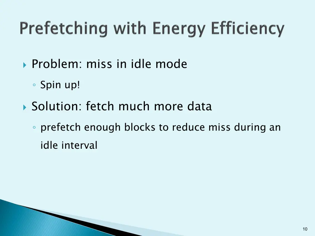 problem miss in idle mode spin up