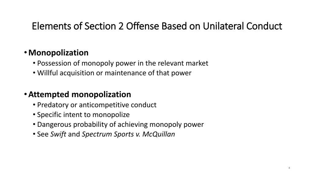 elements of section 2 offense based on unilateral