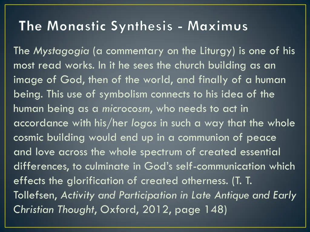 the monastic synthesis maximus 2