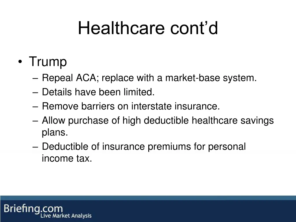 healthcare cont d