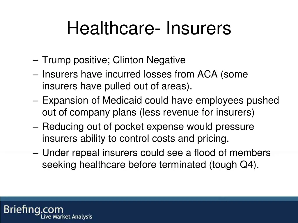 healthcare insurers