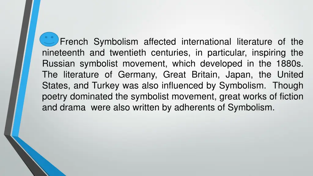 french symbolism affected international