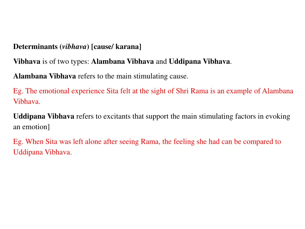 determinants vibhava cause karana