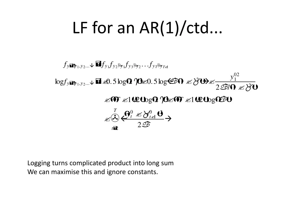 lf for an ar 1 ctd