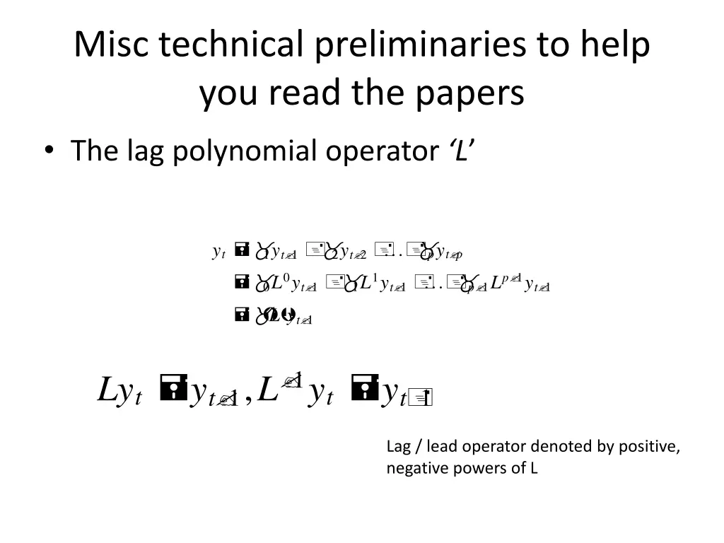 misc technical preliminaries to help you read