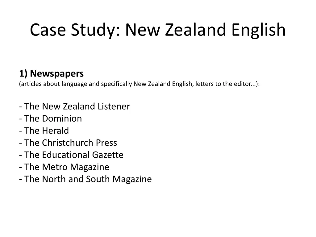 case study new zealand english 7