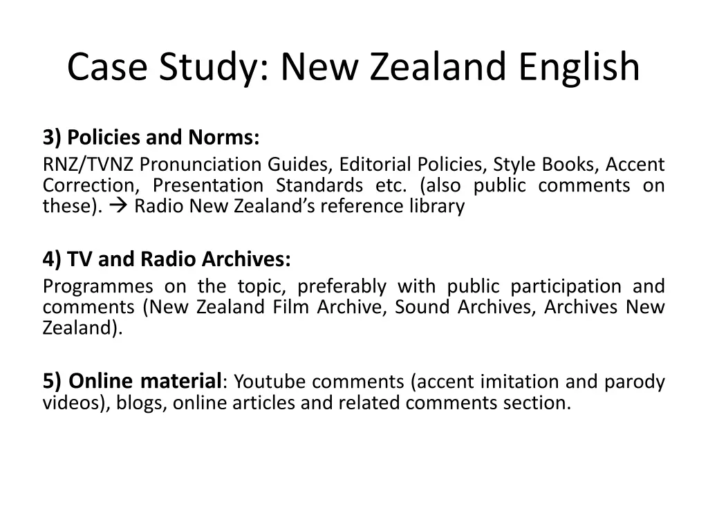 case study new zealand english 9