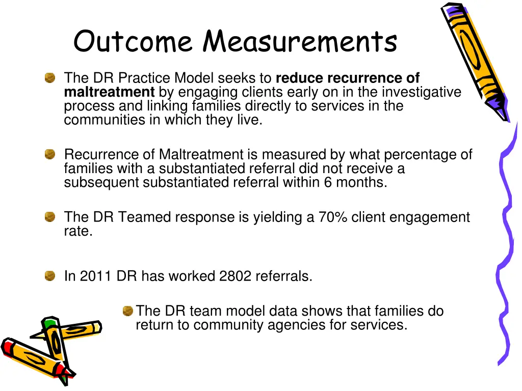 outcome measurements