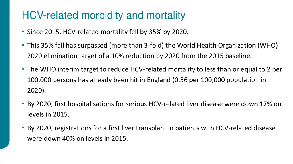 hcv related morbidity and mortality