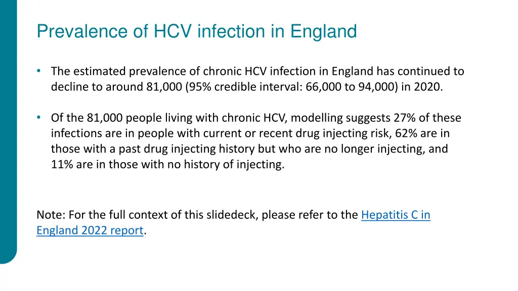 prevalence of hcv infection in england