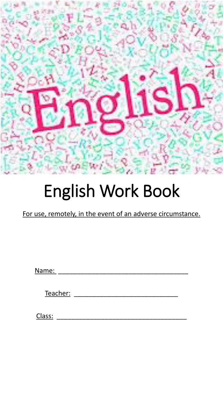 english work book english work book