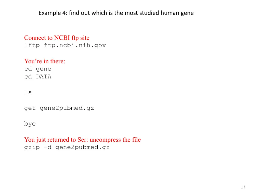 example 4 find out which is the most studied