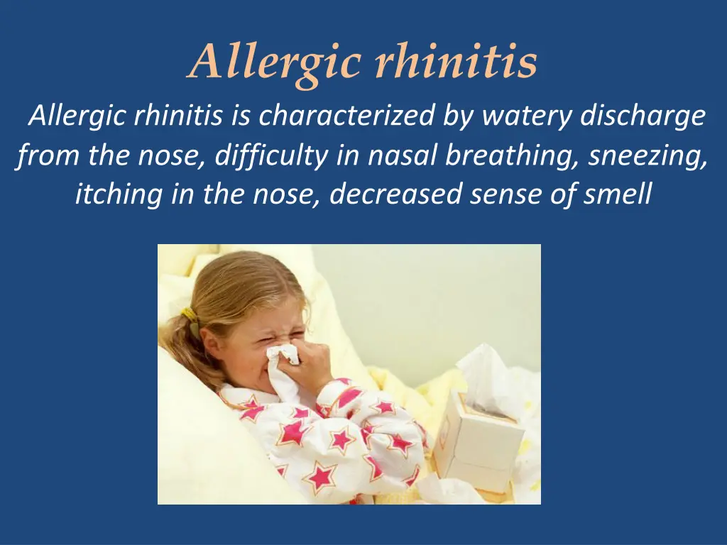 allergic rhinitis allergic rhinitis