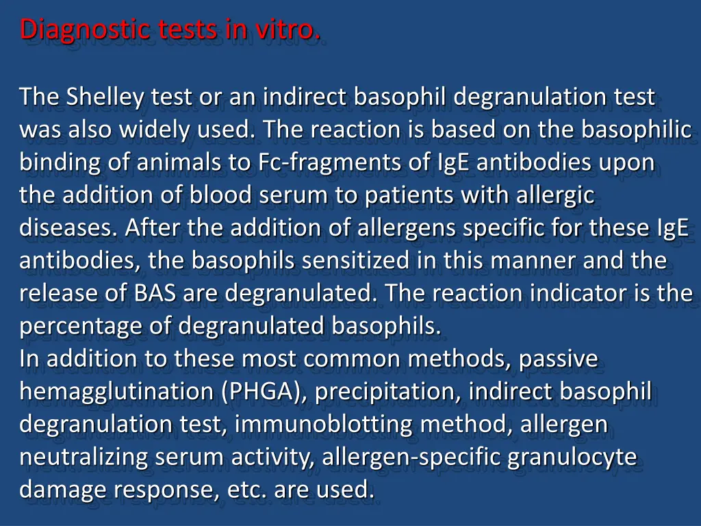 diagnostic tests in vitro 2