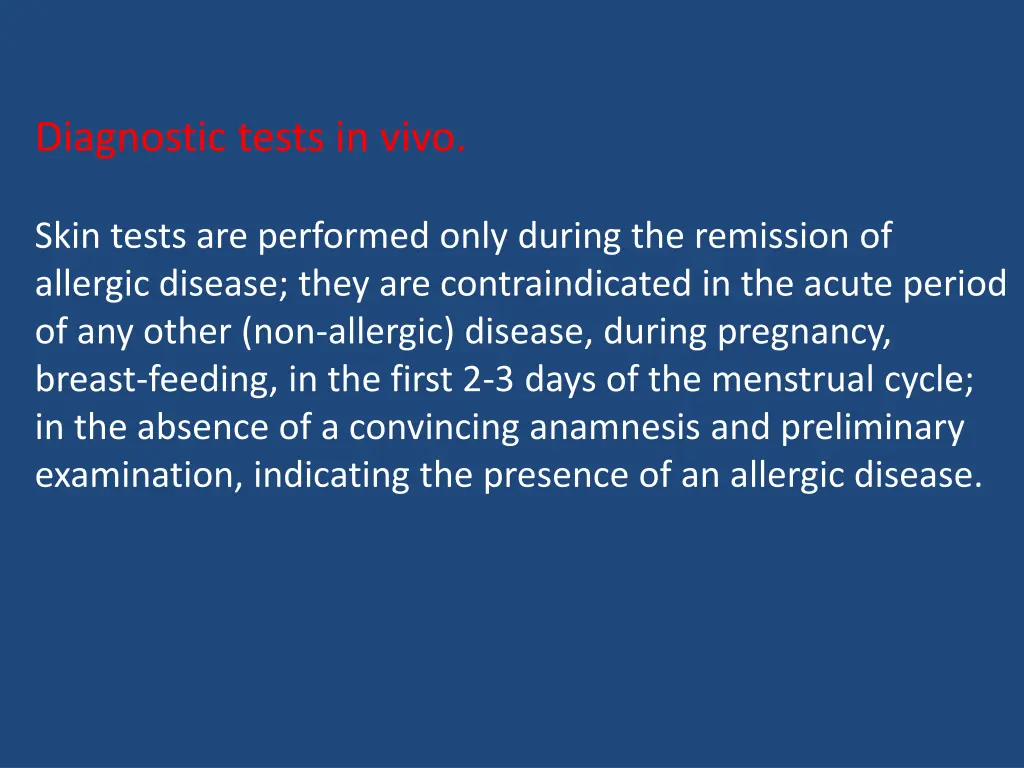 diagnostic tests in vivo 1