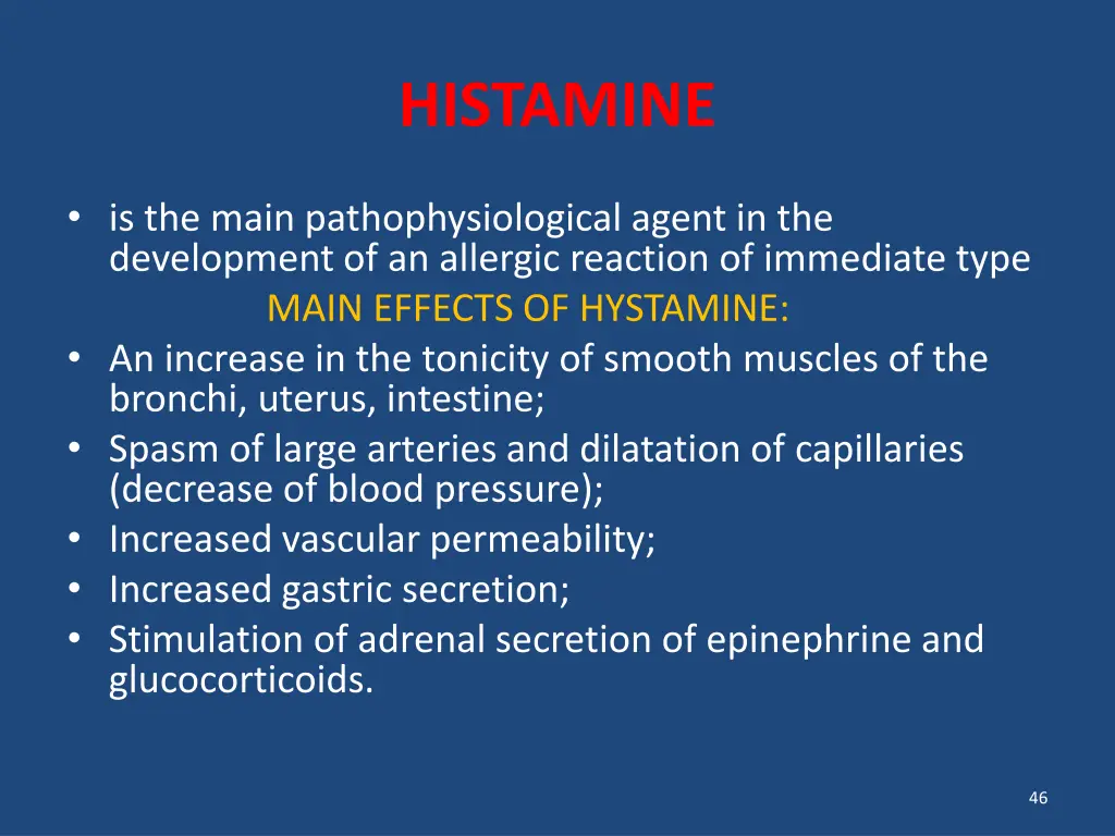 histamine