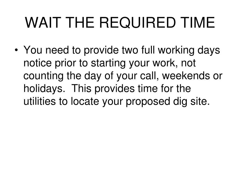 wait the required time