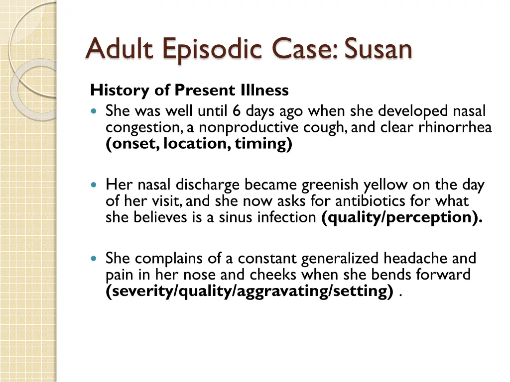 adult episodic case susan