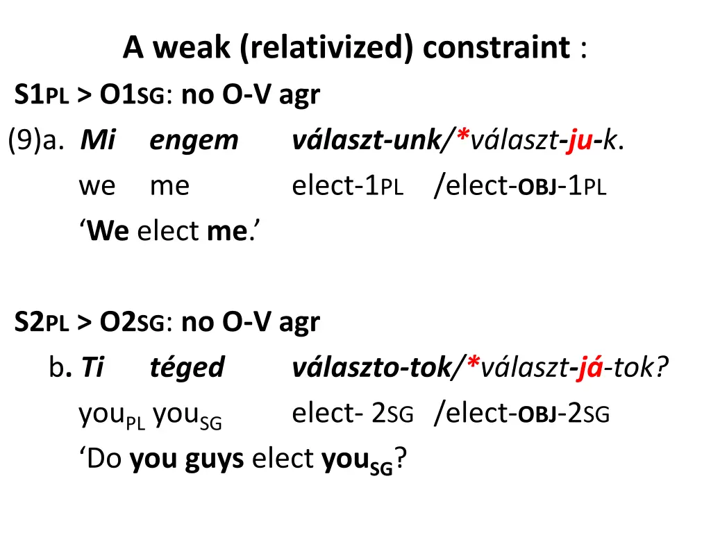 a weak relativized constraint 2