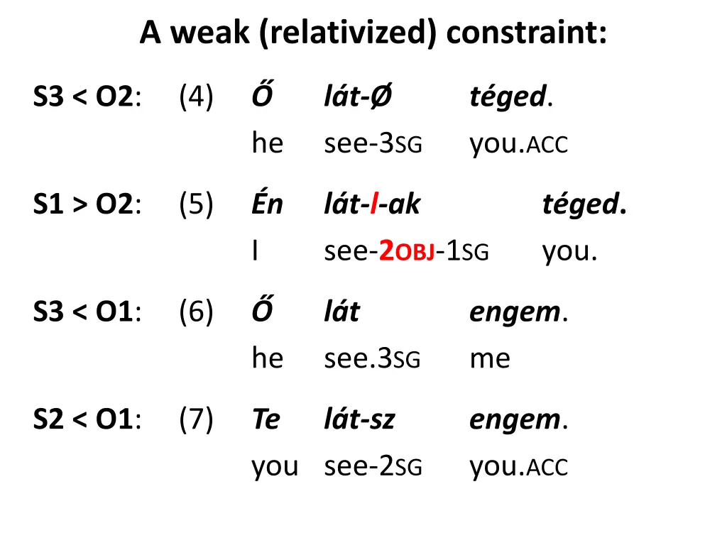 a weak relativized constraint