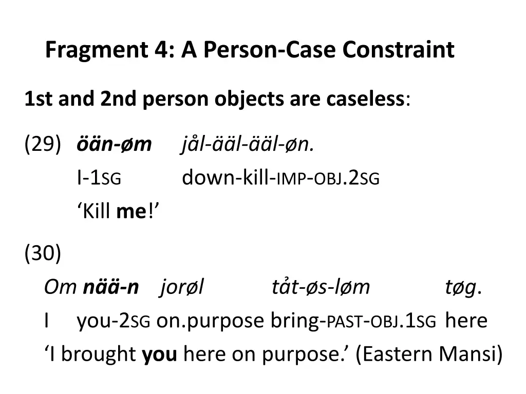 fragment 4 a person case constraint